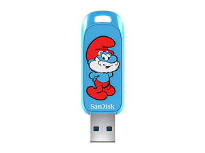 Pamięć USB SANDISK Smurfs 128GB Niebieski