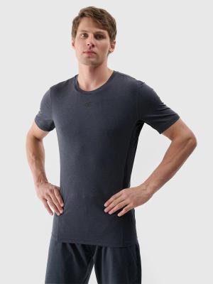 4F koszulka męska t-shirt treningowa 4FWSS25TFTSM1345 szara (S)