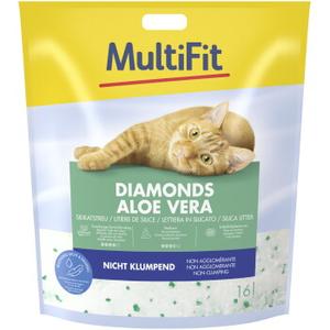 MultiFit Diamonds Aloe Vera żwirek silikonowy 16 l