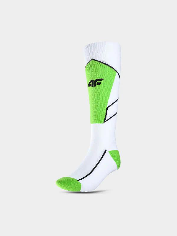 4F Skarpety narciarskie Fnk M155 biało-zielone (39-42)
