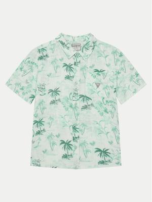 Guess Koszula L5GH03 WFBT0 Zielony Regular Fit