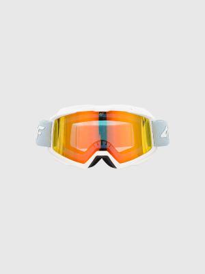 4F gogle narciarskie U053 niebiesko-białe (one size)