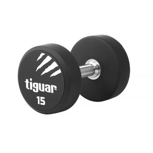 TIGUAR hantle treningowe ciężarek do ćwiczeń siłowych 15kg czarny