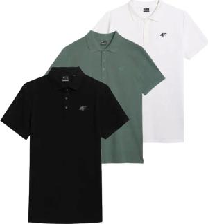 Komplet koszulek polo 4F polówka męska 3-pak PTSM366/555 10S+41S+20S XL