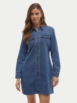 Vero Moda Sukienka jeansowa Jennie 10310968 Niebieski Regular Fit