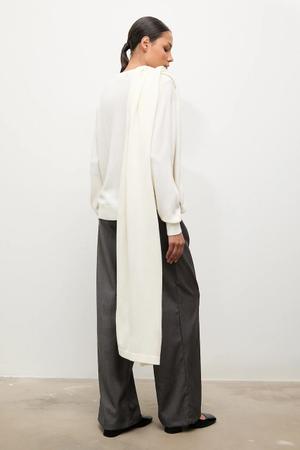 Answear.LAB sweter z wełny merino z szalem