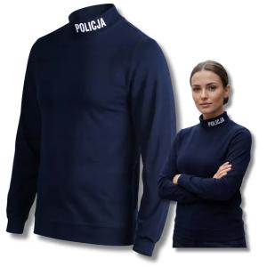 Półgolf Policyjny Damski Bawełna Granatowy Golf Policja Regulaminowy M