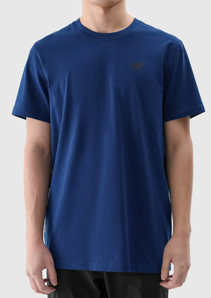 4F t-shirt męski koszulka bawełniana 4FWMM00TTSHM2256 niebieska (S)