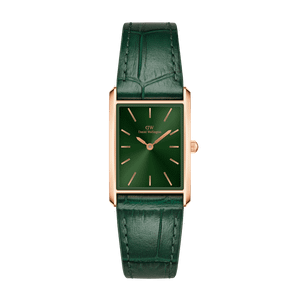 Daniel Wellington DW Watch Bound Crocodile Emerald Sunray Rose Gold 22x32