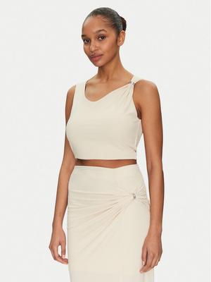 Guess Top W5GP22 KAQL2 Beżowy Regular Fit