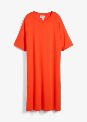 Sukienka T-shirtowa o trapezowym kroju z mieszanki wiskozy