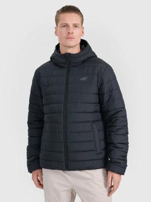 4F kurtka z kapturem z wypełnieniem syntetycznym 4FWAW25TDJAM598 czarna (XL)