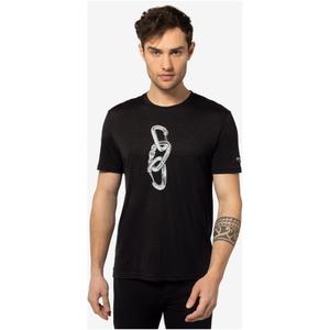 SUPER.NATURAL Carabineri Tee koszulka męska wspinanie trekking merino czarna (XL)