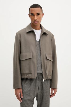 BARENA VENEZIA kurtka z wełną Capospalla Magan