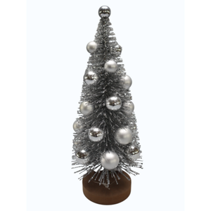 Figura ozdobna choinka z bombkami 30 cm