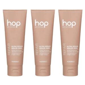 Montibello Hop krem naprawczy 3x 75 ml do zniszczonych końcówek włosów