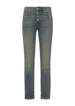 Dżinsy Catie / slim fit / średni stan / wąska nogawka / zapięcie na guziki