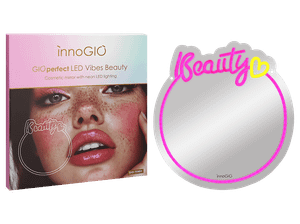 Lusterko kosmetyczne z neonowym podświetleniem LED GIOperfect Vibes Beauty