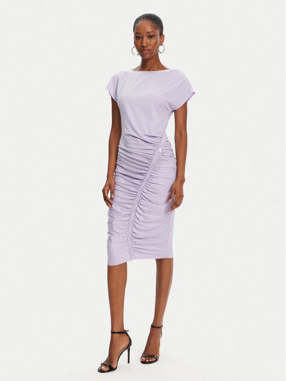 Patrizia Pepe Sukienka codzienna 2A2871/J294-M531 Fioletowy Regular Fit