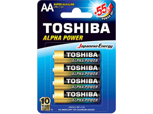 Baterie TOSHIBA Alpha Power AA 4szt.