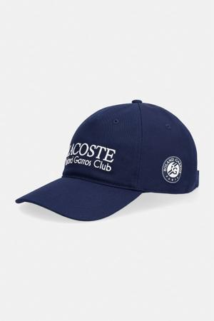 Lacoste czapka z daszkiem bawełniana