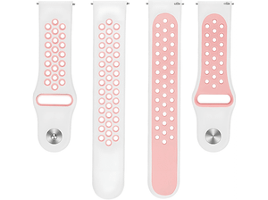 Pasek BELINE Sport Silicone szerokość 20mm Różowo-biały