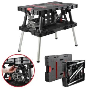 STÓŁ WARSZTATOWY ROBOCZY SKŁADANY KETER WORK TABLE SOLIDNY MOBILNY LEKKI