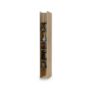 Regał Bed Concept BC-24 27x218x40 cm | Dąb artisan/Czarny | funkcjonalny | do półkotapczanu