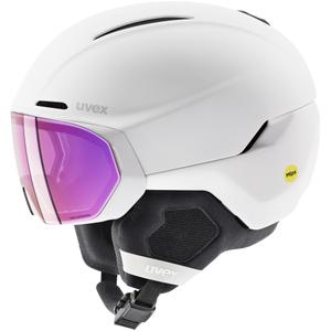 UVEX Kask narciarski hybrydowa konstrukcja wizjer Horizon V MAG MIPS biały (51-55)