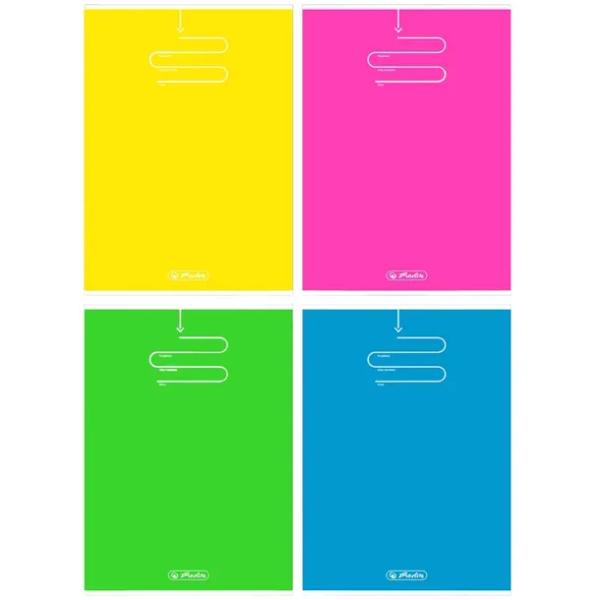 Herlitz Color Blocking Zeszyt w Kratkę z Marginesem B5 MIX 96 Kartek 1 Szt