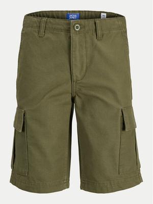 Jack & Jones Junior Szorty materiałowe 12268381 Khaki Relaxed Fit