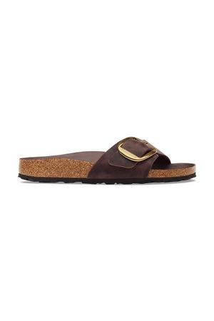 Birkenstock klapki damskie skórzane Madrid Big Buckle Oiled Leather