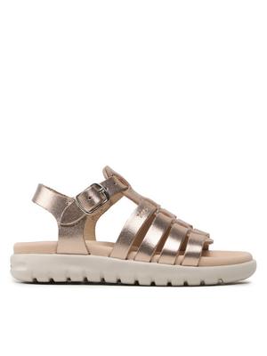 Geox Sandały J Sandal Soleima Gir J35GSB000CFC7018 M Złoty