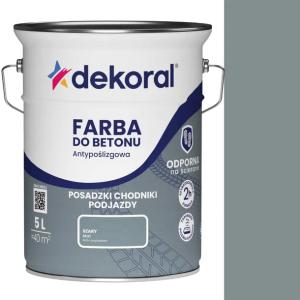 DEKORAL FARBA DO BETONU AKRYLIT B 5L SZARY