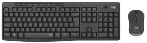 Zestaw klawiatura i mysz Logitech MK295 Silent Wireless bezprzewodowa szara