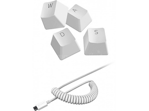 Nakładki na klawisze + kabel RAZER PBT Keycap+Coiled Cable Upgrade Set Mercury Biały
