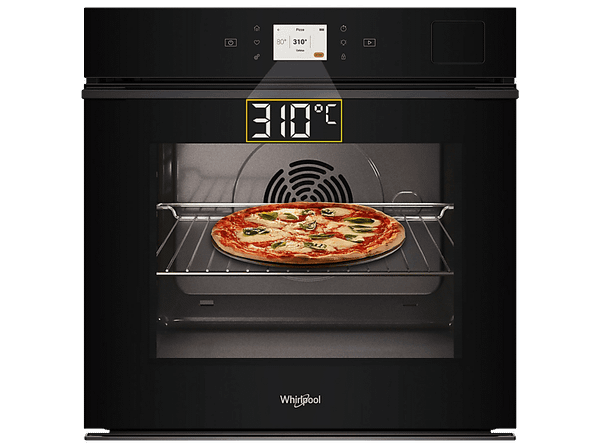 Piekarnik parowy WHIRLPOOL WOI9P8HT2SBA 73l SteamSense+ Pizza 310C Termoobieg Air Fry Sous Vide A++ Czarny
