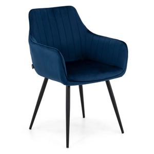 Krzesło tapicerowane DC-0084-2 niebieskie | OUTLET