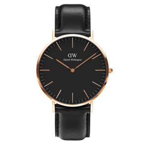 Daniel Wellington DW Watch Classic Sheffield Black Rose Gold 36mm