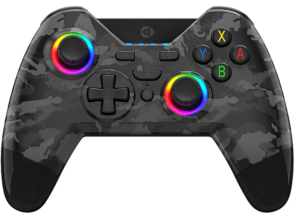 Kontroler bezprzewodowy GIOTECK WX4+ Wireless RGB Controller Czarny Camo do Nintendo Switch