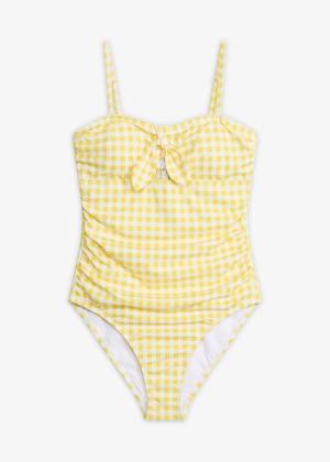 Kostium kąpielowy bandeau z małą kokardką
