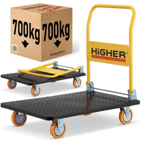 Wózek magazynowy transportowy składany mocny HIGHER PRO 700kg LH10-700