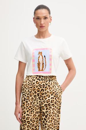 Lola Casademunt T-shirt damski bawełniany z elastanem