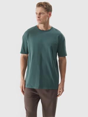 4F t-shirt męski koszulka sportowa bawełniana M1316 zielona (M)