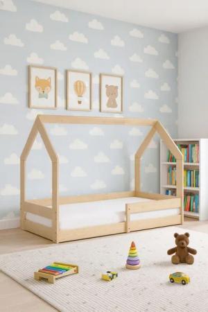 Łóżko dziecięce Domek CZARUŚ 1 osobowe 160x80 materac gratis