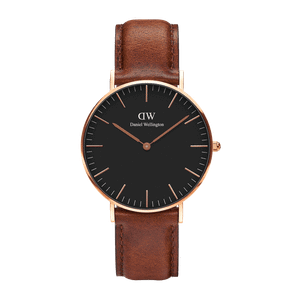 Daniel Wellington DW Watch Classic St Mawes Black Rose Gold 36mm