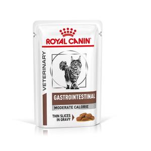 ROYAL CANIN Veterinary GASTROINTESTINAL MODERATE CALORIE, w sosie 12 x 85 g