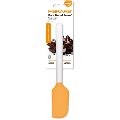 Szpatułka do ciasta biało-pomarańczowa Fiskars
