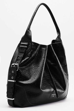Horse Belt Bag ze skóry z tłoczeniem krokodyla