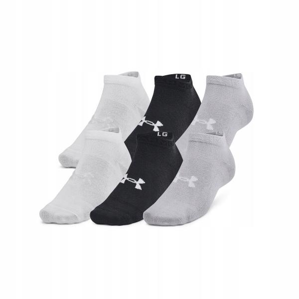 UNDER ARMOUR skarpety sportowe stopki 6 pak multikolor (SM)
